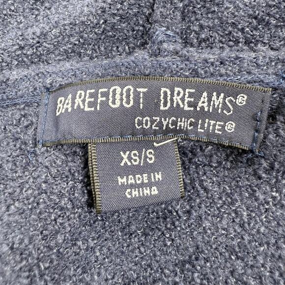 Barefoot Dreams Women's Cozy Chic Lite Coastal Hooded Cardigan XS/S Navy - Picture 3 of 13